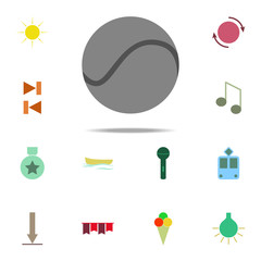 Aufkleber - tennis ball icon. color web icons universal set for web and mobile