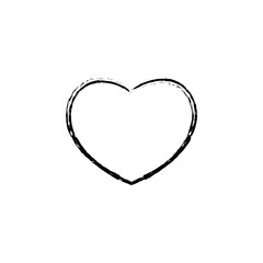 Poster - heart sketch icon. Element of Valentine's Day icon for mobile concept and web apps. Detailed heart sketch icon can be used for web and mobile