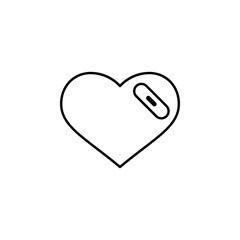 Poster - heart aid icon. Element of Valentine's Day icon for mobile concept and web apps. Detailed heart aid icon can be used for web and mobile