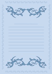 Fototapete - Stylish decorative vintage, retro label decor.