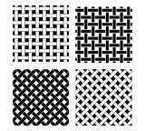 Fototapeta Most - Seamless knot pattern in black and white, vector