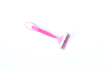 disposable razor on a white background 