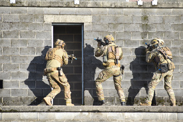 Poster - armee force defence militaire abl arme soldat casque protection securite tacp jumelle materiel vetem