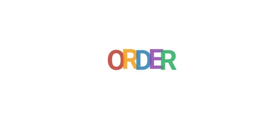 Wall Mural - Order word concept