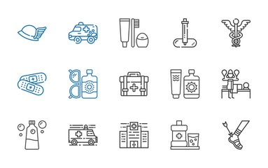 Sticker - healthcare icons set