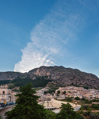 Wall Mural - Twilight Stilo village, Calabria, Italy.