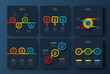 © abert84 - Abstract dark infographics number options template. Vector illustration. Can be used for workflow layout, diagram, business step options, banner, web design.