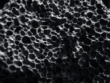 Black Stone Porous Texture Nature Abstract Background
