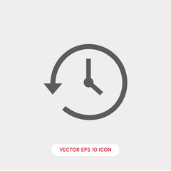 Poster - clock icon vector
