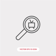 Poster - search channel icon vector