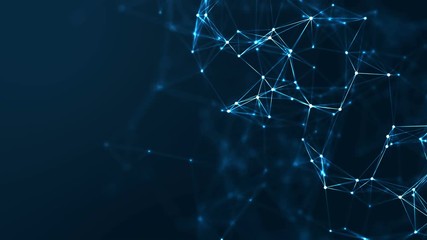 Technology plexus network background.