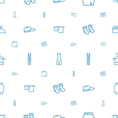 Sticker - cloth icons pattern seamless white background