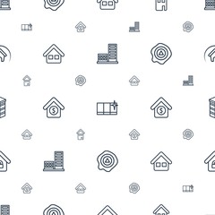 Leinwandbilder - real icons pattern seamless white background