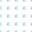 © HN Works - knight icon pattern seamless white background