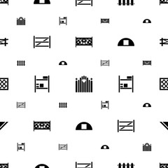 Poster - country icons pattern seamless white background