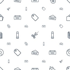 Poster - copy icons pattern seamless white background