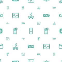 Wall Mural - battery icons pattern seamless white background