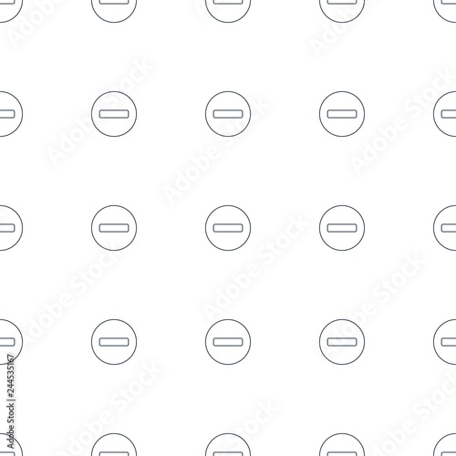 Fotografía minus icon pattern seamless white background