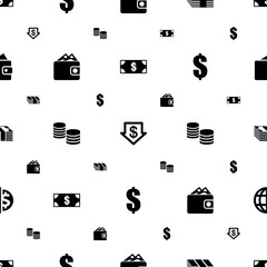 Poster - exchange icons pattern seamless white background