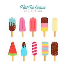 Flat Style Ice Cream Collection