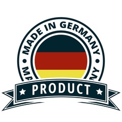 Wall Mural - Product Made in Germany label illustration