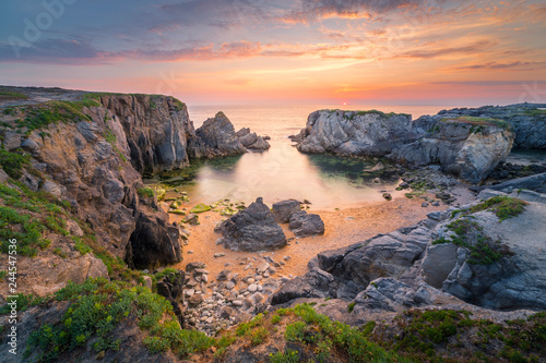 Bretagne coastline near Quiberon, Brittany, France Fototapeta