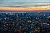 Fototapeta Miasto - Night panoramic view of Istanbul, Turkey