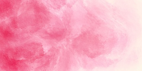 Poster - Abstract pink and white watercolour paint texture background. 