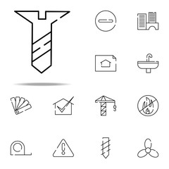 Poster - screw, bolt icon. construction icons universal set for web and mobile