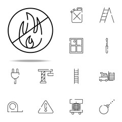 Poster - sign explosive icon. construction icons universal set for web and mobile