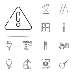 Fototapete - warning sign icon. construction icons universal set for web and mobile
