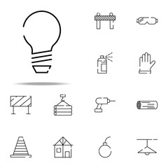 Poster - bulb, glass icon. construction icons universal set for web and mobile