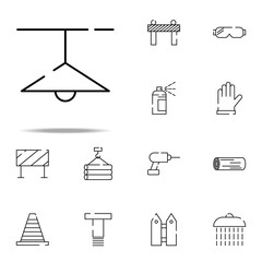 Poster - chandelier, lamp icon. construction icons universal set for web and mobile
