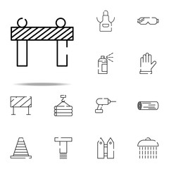 Poster - road panel icon. construction icons universal set for web and mobile