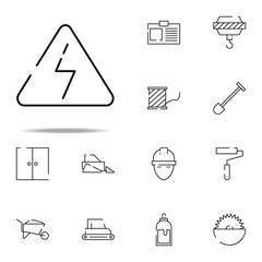 Fototapete - the sign dangerous icon. construction icons universal set for web and mobile
