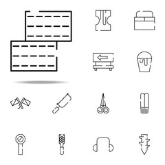 Poster - two bricks icon. construction icons universal set for web and mobile