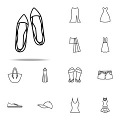 Poster - sandals icon. Summer Clothes icons universal set for web and mobile