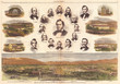1866, Harper's Weekly View of Salt Lake City, Utah, w- Brigham Young, Mormons