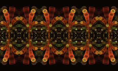 Poster - Abstract 3d computer generated multicolored amazing artwork patterns