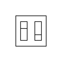 Poster - electricity, light switch icon. Element of electricity for mobile concept and web apps illustration