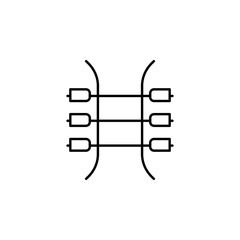 Poster - electricity, circuit icon. Element of electricity for mobile concept and web apps illustration
