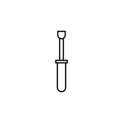 Poster - electricity, screwdriver icon. Element of electricity for mobile concept and web apps illustration