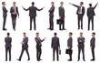 © ASDF - collage of various photos of a successful businessman