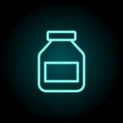 Aufkleber - capsule medication icon. Elements of Science in neon style icons. Simple icon for websites, web design, mobile app, info graphics