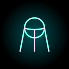 Aufkleber - satellite icon. Elements of Science in neon style icons. Simple icon for websites, web design, mobile app, info graphics