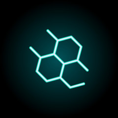 Aufkleber - cells icon. Elements of Science in neon style icons. Simple icon for websites, web design, mobile app, info graphics