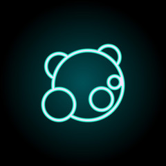 Aufkleber - planetary system icon. Elements of Science in neon style icons. Simple icon for websites, web design, mobile app, info graphics