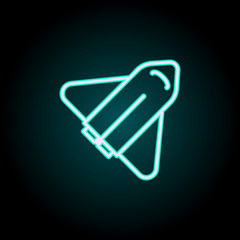 Aufkleber - shuttle icon. Elements of Science in neon style icons. Simple icon for websites, web design, mobile app, info graphics