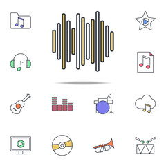 Aufkleber - sound waves icon. web icons universal set for web and mobile