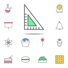 Poster - angle ruler icon. web icons universal set for web and mobile